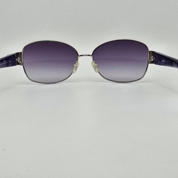 Bebe BB7054 Delicious Silver Purple Cheetah Print Frame Purple Lens Sunglasses - Picture 4 of 13